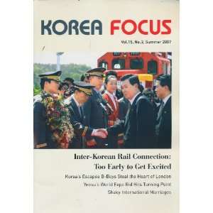    Korea Focus (Vol. 15, No. 2, Summer 2007) Lee Kyong hee Books