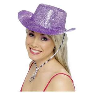  Smiffys Cowboy Lilac Glitter Hat Toys & Games