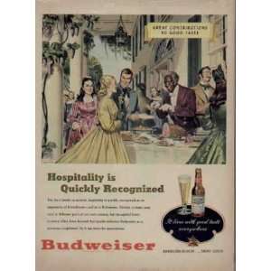   Walter Richards.  1949 Budweiser Beer Ad, A2044 