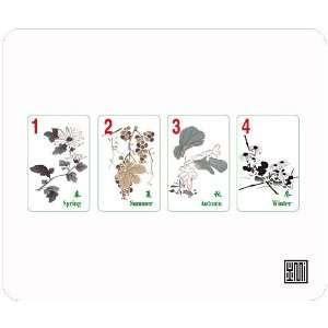  Mahjong Mouse Pad   Season Tiles   9 1/2 x 8 Toys 