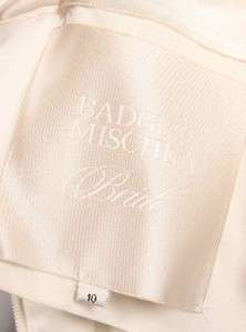 AUTHENTIC Badgley Mischka Anastacia White Silk Strapless Couture 
