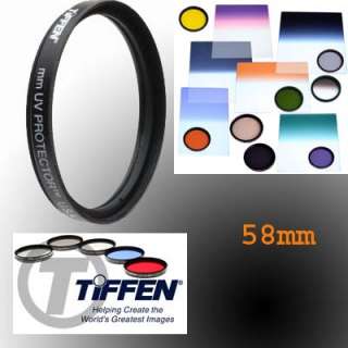 Tiffen 58MM UV PROTECTOR   Fits Canon EF S 18 55mm 600D  