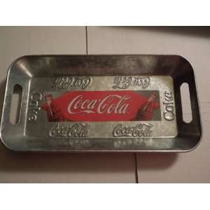  Coca Cola galvanized Metal Tray (Houston Harvest Gift 