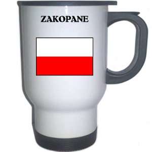 Poland   ZAKOPANE White Stainless Steel Mug