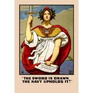   in Drawn The Navy Upholds It 28x42 Giclee on Canvas