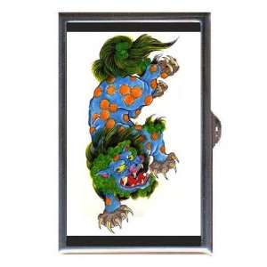  Tattoo Asian Colorful Dog Art Coin, Mint or Pill Box Made 