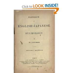  Handbook Of English Japanese Etymology William Imbrie 