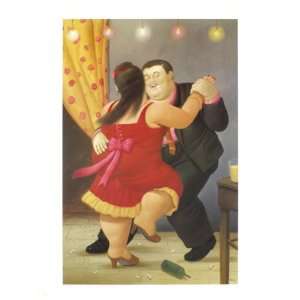  Dancers Offset Lithograph by Fernand Botero. size 23.5 