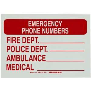   Phone Numbers Fire Dept Police Dept Ambulance Medical 