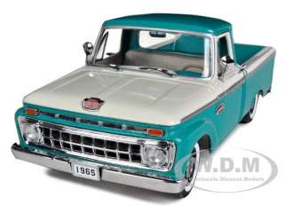 1965 FORD F100 PICK UP CUSTOM CAB TURQUOISE/WHITE 1/18 BY SUNSTAR 1280 