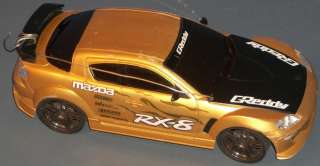 GOLD MAZDA RX 8 REMOTE CONTROLLED RC CAR  