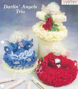 Darlin Angels Trio, sweet angel doll crochet patterns  
