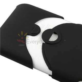 Black Hard Rubber Case Cover for iPhone 3G 3GS NEW  