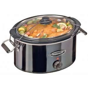   Metal Collection 7 Quart Slow Cooker with Lid Rest