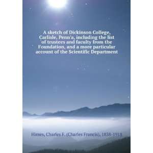   account of the Scientific Department, Charles F. Himes Books