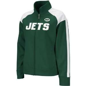  New York Jets Womens Reebok Bonded Full Zip Track Jacket 