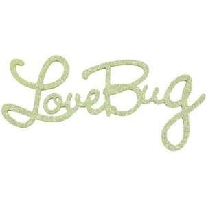    LoveBug Glitter Wall Word Color Funky Pink