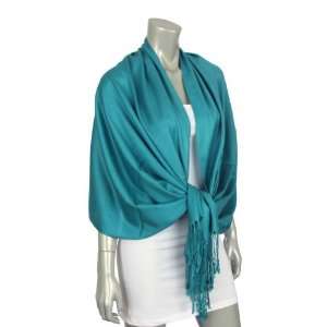  Silky Solid Pashmina Style Fashion scarve Teal 