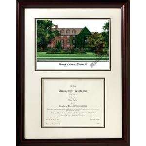 University of Wisconsin, Milwaukee Graduate Framed Lithograph w 
