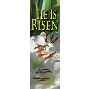  Banner   Easter   He Is Risen (Indoor) 