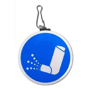  Creative Clam Blue Asthma Inhaler Medical Alert 2.25 Inch 
