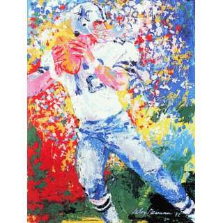    Roger Staubach Hand Signed by Leroy Neiman 