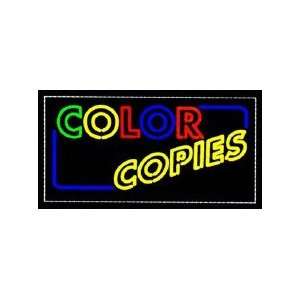Color Copies Backlit Sign 20 x 36