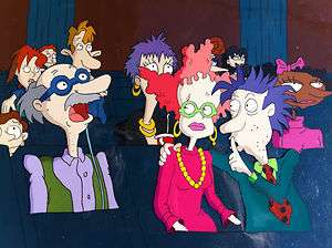 RUGRATS ANIMATION PRODUCTION CEL BACKGROUND PAN  