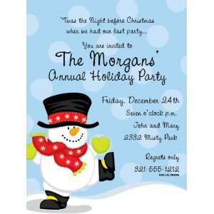  Dancing Snowman Holiday Party Invitations Toys & Games