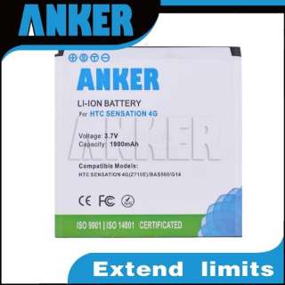 Anker Extended Battery 1900mAh for HTC EVO 3D Amaze 4G Sensation XE 