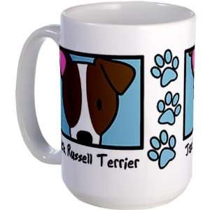  Anime Jack Russell Terrier Pets Large Mug by  