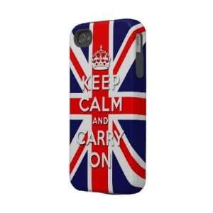  keep calm and carry on Union Jack flag Iphone 4 Tough 