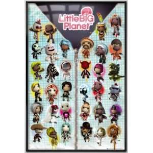 Little Big Planet   Framed Gaming Poster (Sackboy & Characters 