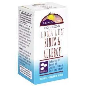  Loma Lux Sinus and Allergy, 100 Tablets Health & Personal 