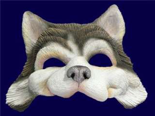 Husky Puppy Half Mask Halloween Party Costume  