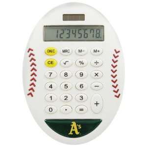  Oakland Athletics White Baseball Pro Grip Calculator 