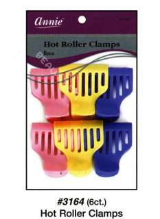 NEW Annie 6 pcs Hot Roller Clamps Multi Color #3164  