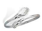 Gorgeous New Adjustable Luggage Tag Look Bangle Bracelet 925 Sterling 