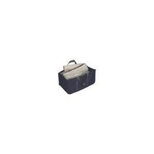 Jumbo Log Carrier Black with Brown Handles (Jumbo Log Carrier Black 