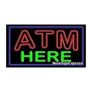  ATM Here Neon Sign 