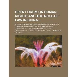  Open forum on human rights and the rule of law in China 