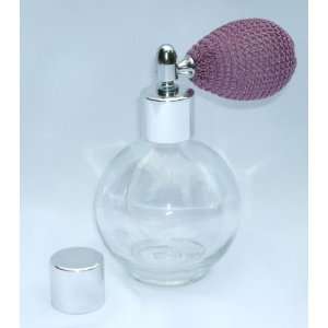 Empty Refillable Glass Perfume Bottle with Lavender Atomizer Sprayer 