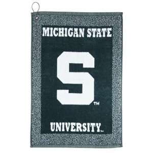  Michigan State Spartans Green Woven Golf Towel Sports 
