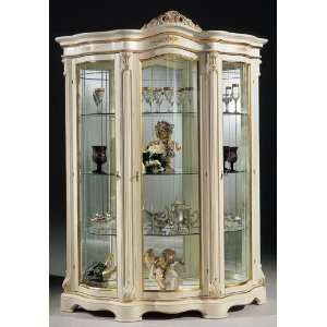    Regina White   Made in Italy   3 Door Vitrine Curio