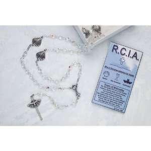  Holy Communion Crystal RCIA Rosary Jewelry