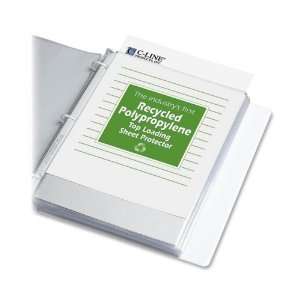   Glare Recycled Polypropylene Sheet Protectors, 100/Box (CLI62029