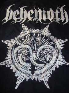 Behemoth Demonica Long Sleeve Black T Shirt Size 2XL Black Metal Rare 