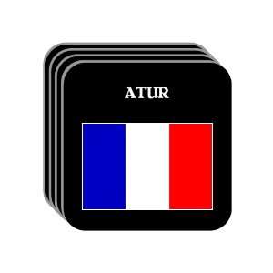  France   ATUR Set of 4 Mini Mousepad Coasters 