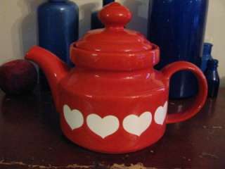 Vintage Waechtersbach Heart 6 Cup Teapot perfect Valentines Day Gift 