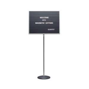  Quartet Adjustable Standing Magnetic Letterboard   Black 